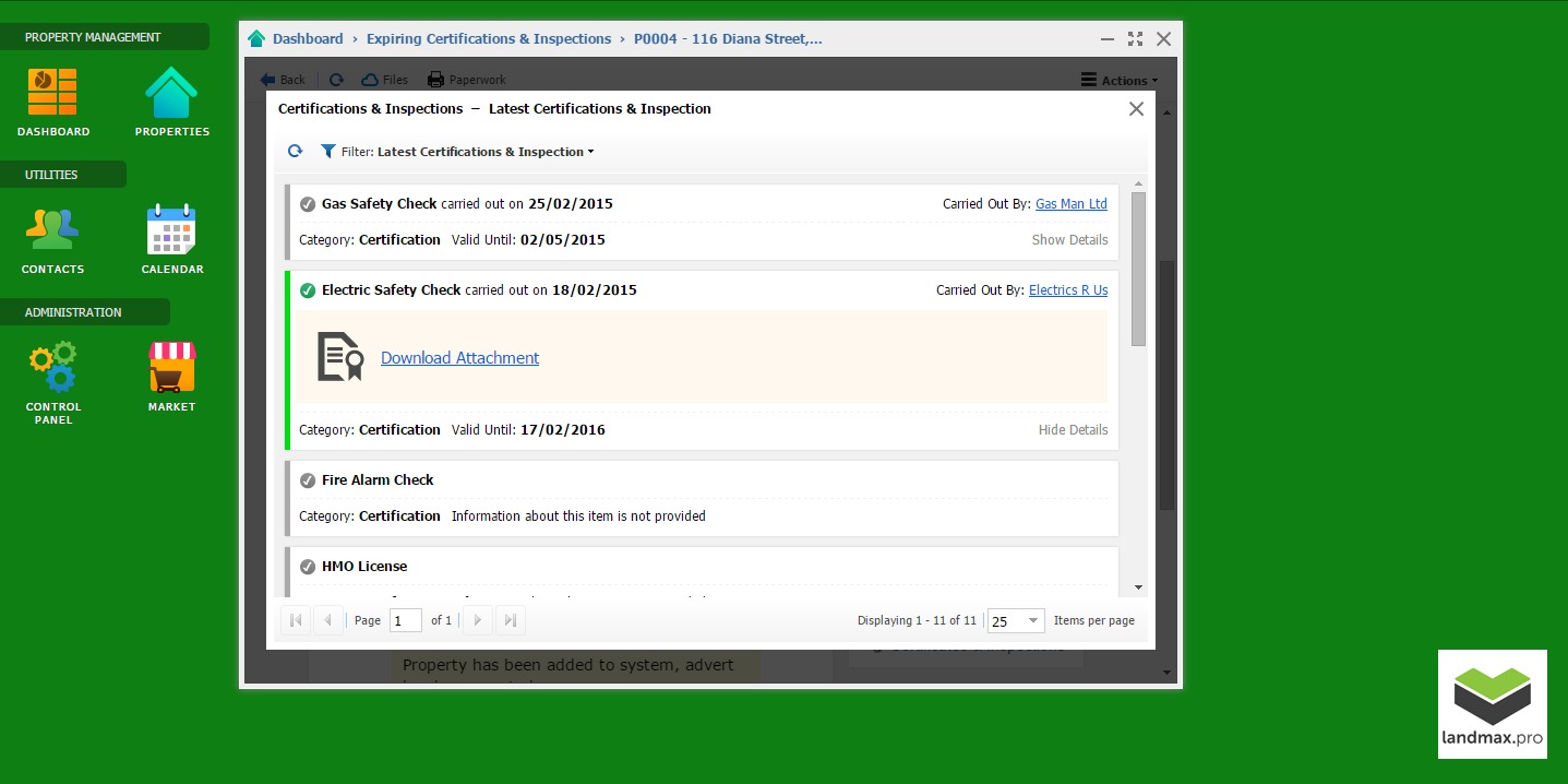 Certificates - Landmax.pro