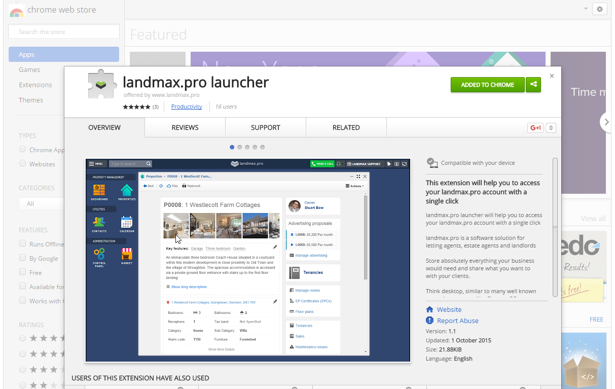 landmax.pro chrome launcher