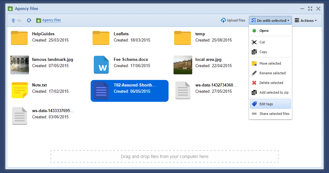 Image of file manager