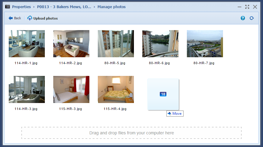 Image of drag and drop files