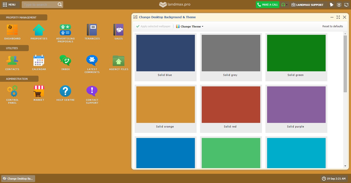 Image of branded desktop