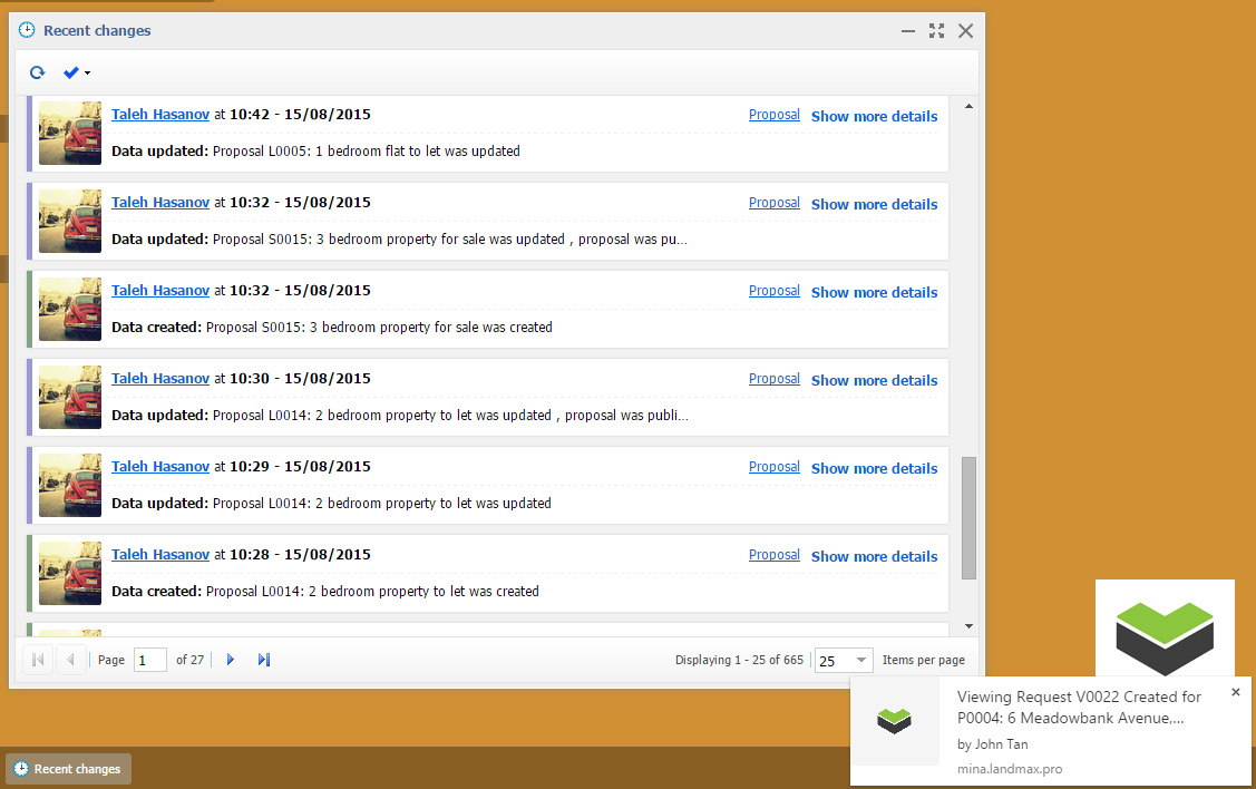 One Click Lists and Reports