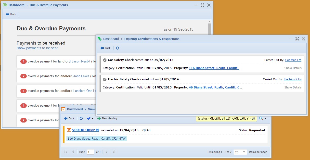 One Click Lists and Reports