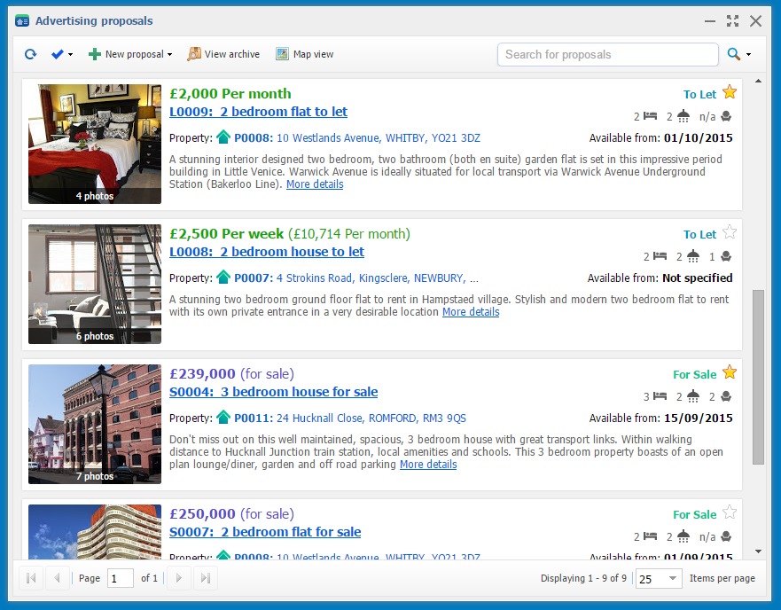 Lettings and Sales Software - Portal Upload