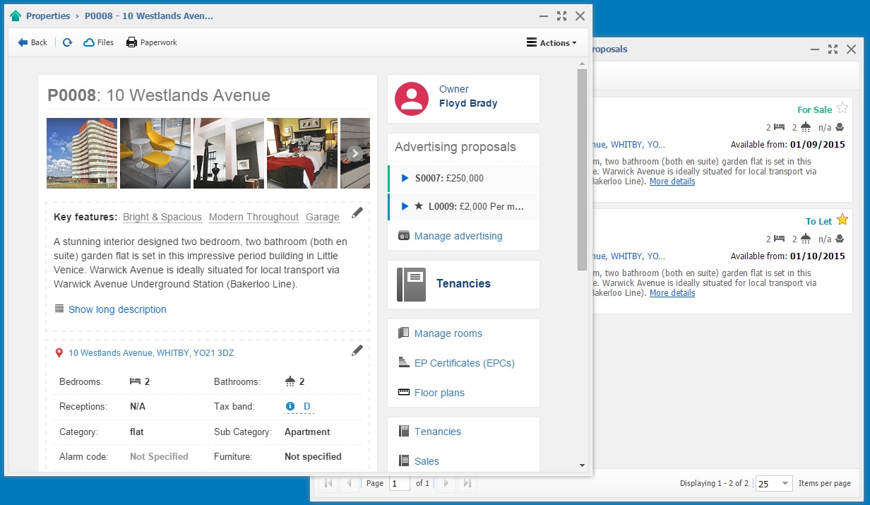 Lettings and Sales Software - Portal Upload